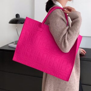 BoldWeave Hot Pink Tote Bag